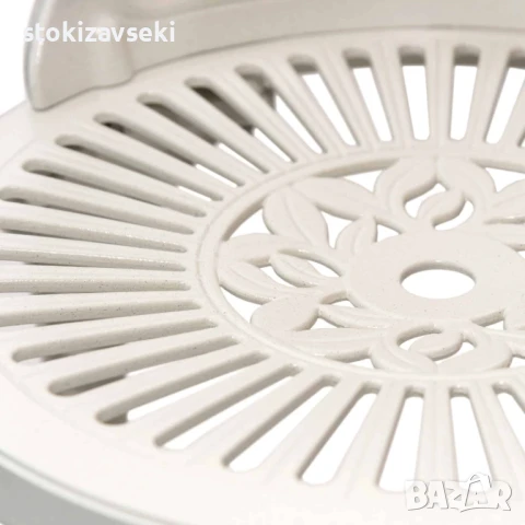 Градински стол цвят бял 43*50*87.5 см, снимка 5 - Градински мебели, декорация  - 51239849