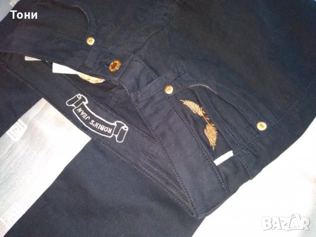 Дамски черни дънки слим модел Robins Jeans, снимка 13 - Дънки - 28786395