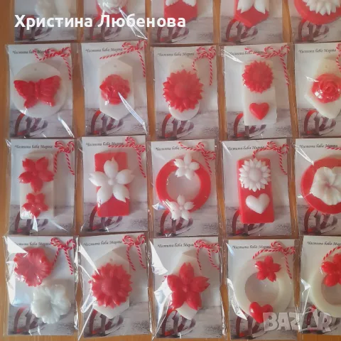 Мартенички от сапун , снимка 2 - Ръчно изработени сувенири - 48834346