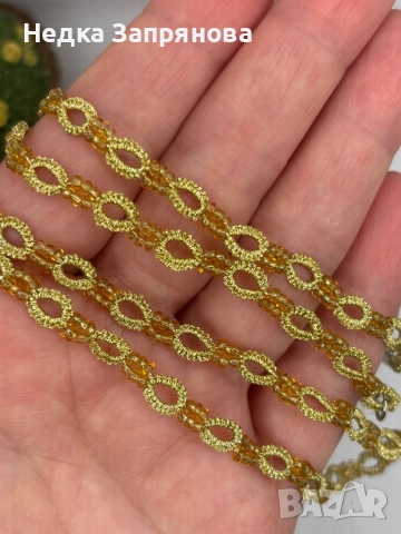 Синджирче за очила Ръчно изплетено Цветове по поръчка , снимка 10 - Слънчеви и диоптрични очила - 52713550