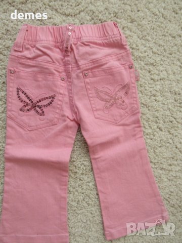 Розови дънки за момиченце, размер 1, нови, снимка 4 - Бебешки дънки - 44865870