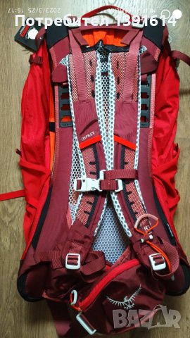 Osprey Stratos 24 Poinsettia Red O/S, снимка 4 - Раници - 40132452