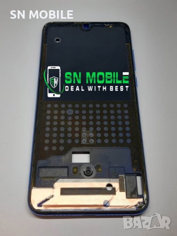 Рамка за дисплей за Xiaomi Mi 9 Lite син употребявана, снимка 1 - Резервни части за телефони - 43227086