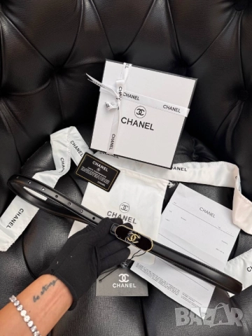 колани от естествена кожа в кутия, сертификат и противопрахова торбичка chanel fendi , снимка 7 - Колани - 51788630