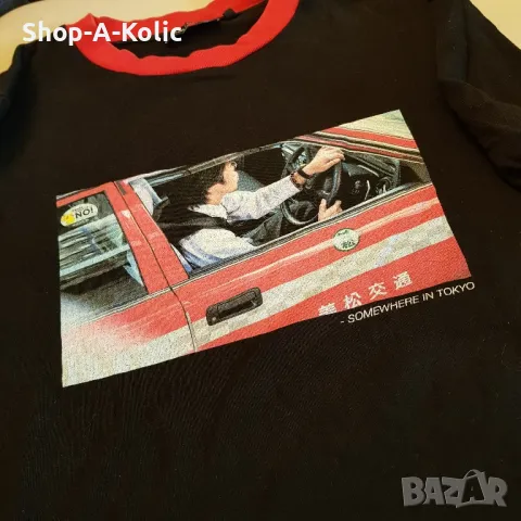 Original AXEL ARIGATO Long Sleeve Somewhere in Tokyo Black Polo, снимка 2 - Блузи - 47671923