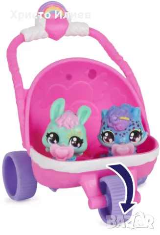 Игрален комплект Hatchimals Alive Детска количка с фигурки, снимка 6 - Фигурки - 48859617
