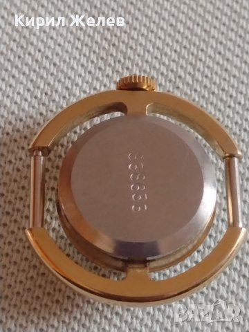 Стар механичен часовник CORNAVIN 17 JEWELS с позлатена рамка за КОЛЕКЦИЯ 41884, снимка 4 - Други ценни предмети - 43905427