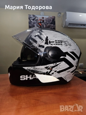 Каска Shark D-SKWAL himo, размер: XS, цена: 62 €, снимка 2 - Аксесоари и консумативи - 53172375