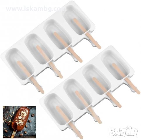 3 ВИДА ескимо сладолед силиконова форма молд калъп за направа на попсикълс popsicle - КОД 3211, снимка 8 - Други - 33576676