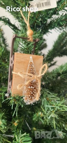 Дървени висулки за елха , снимка 3 - Коледни подаръци - 42985227