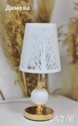 Нощна лампа лукс Метална , снимка 5 - Декорация за дома - 47328321