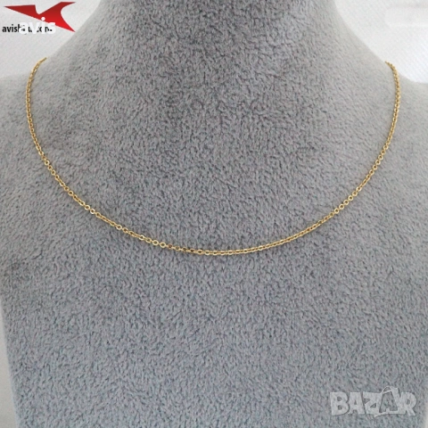 Синджир с 14К златно покритие 254587, снимка 4 - Колиета, медальони, синджири - 53492029
