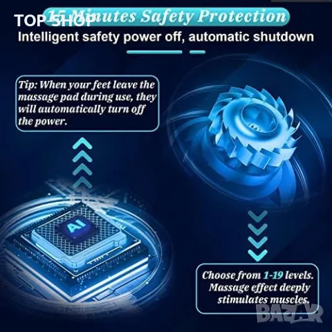 Нова Сгъваема преносима електрическа масажна постелка за крака Облекчава болка, снимка 3 - Масажори - 49638594