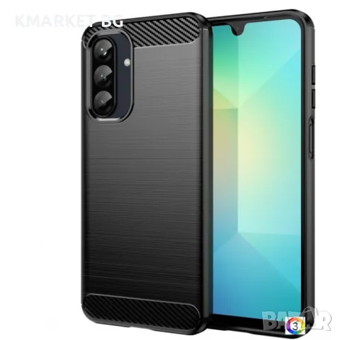 Samsung Galaxy A26 5G Удароустойчив Carbon Fiber Калъф и Протектор, снимка 1