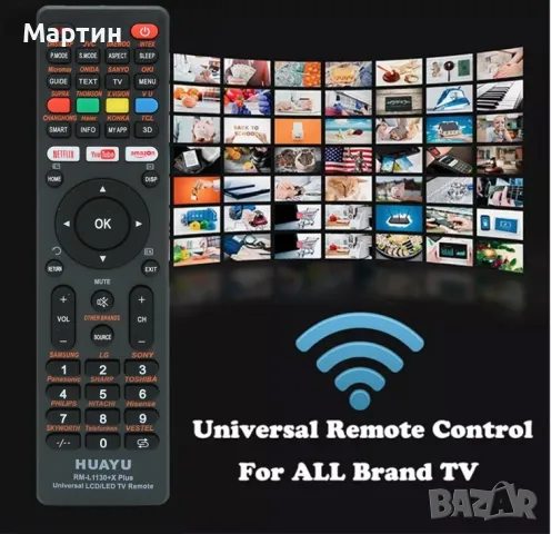 Дистанционно за телевизор - Универсално LG/ SONY/ PHILIPS/ PANANSONIC/ SHARP, снимка 1