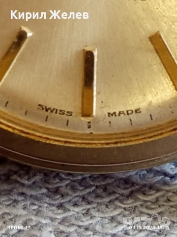 Стар механичен часовник мъжки DIANTVS DE LUXE ANTI-MAGNETIC SWISS MADE работи 51558, снимка 6 - Антикварни и старинни предмети - 52350336