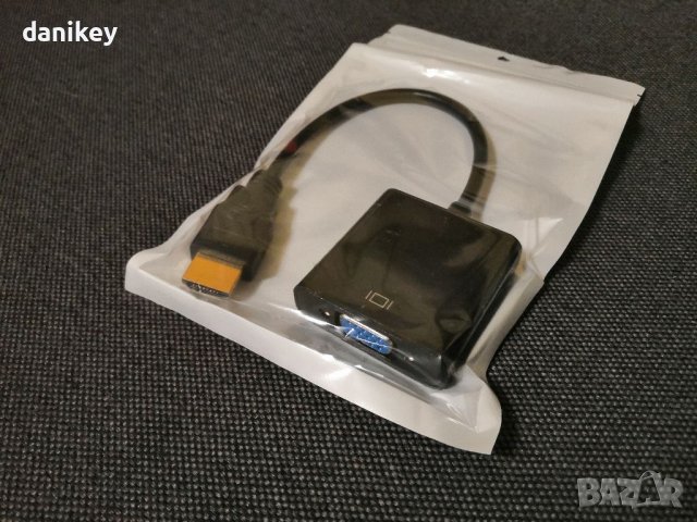 HDMI to VGA  преходник от ХДМИ към ВГА. нова букса/преходник