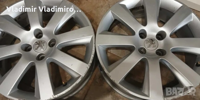 18" оригинални алуминиеви джанти за Peugeot 5008, 3008, 308, снимка 2 - Гуми и джанти - 53583867