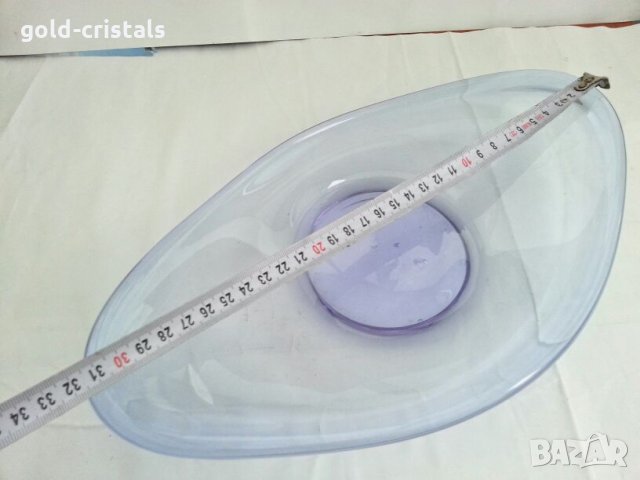 Ретро  фруктиера  цветно стъкло , снимка 7 - Антикварни и старинни предмети - 27172517