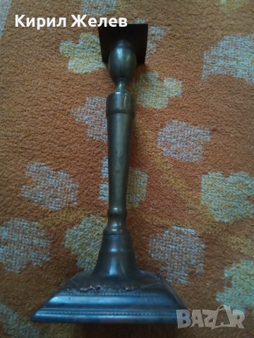 Стар бронзов свещник 42529, снимка 2 - Колекции - 43785647