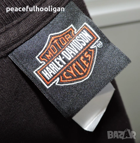 Harley Davidson Augsburg Germany мъжка тениска с двустранен принт, като ново, размер M/S, снимка 10 - Тениски - 53393485