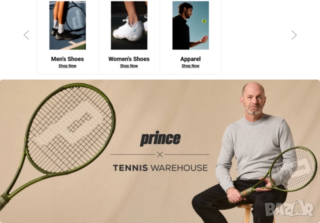 Оригинални PRINCE Мъжки Кожени МАРАТОНКИ № EU 42 Спортни Обувки Сникърси с Велкро Ленти БАРТЕР, снимка 10 - Маратонки - 52177980