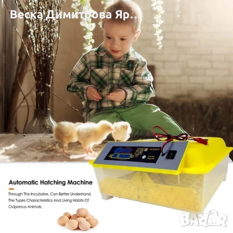 Напълно автоматичен инкубатор за 48 яйца 80W YZ8-48 , снимка 3 - Други машини и части - 50942330