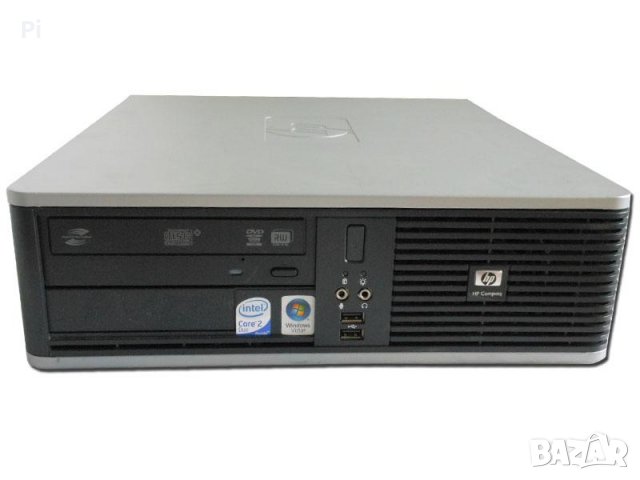 Марков компактен компютър HP, Intel Core2duo, 2gb ram, 160gb hard, DVD , снимка 2 - За дома - 27993565