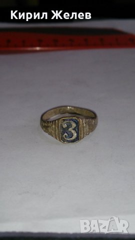 СТАРИНЕН САЧАНЕН ПРЪСТЕН с МОНОГРАМ БУКВА - З - МАЙСТОРСКА РЪЧНА ИЗРАБОТКА САЧАН 73661, снимка 6 - Антикварни и старинни предмети - 28995201