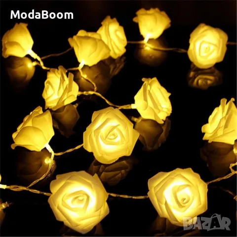 Декоративни интериорни LED лампички рози, снимка 3 - Лед осветление - 48201097