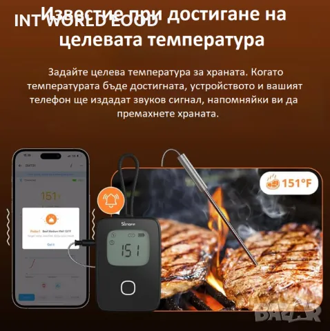 SONOFF BBQ Термометър за месо | BMT01, снимка 15 - Други стоки за дома - 50386127