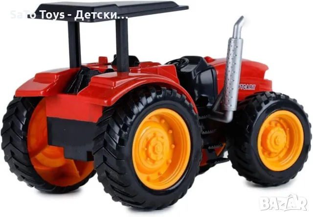 Голям детски трактор с ремарке, снимка 3 - Коли, камиони, мотори, писти - 50020463