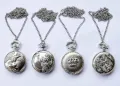 НОВ ДЖОБЕН ЧАСОВНИК ВЕРИЖКА И КАПАК.ДЖОБНИ ЧАСОВНИЦИ С РЕЛЕФНИ ФИГУРИ.POCKET WATCH.DZHOBEN CHASOVNIK, снимка 2