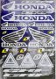Лепенки - стикери Honda CRF Blue 