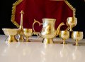 Английски бронзови чаши,шот,гравирани. , снимка 9