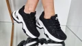 Nike Дамски Черни Маратонки С Бяла Подметка👟Дамски Спортни Обувки В Черен Цвят Найк Код P687, снимка 1