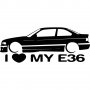 Стикер BMW E36, снимка 1 - Аксесоари и консумативи - 38027374