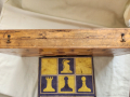 шах - голям ( и табла) р-р 48х48см и пирографиран, р-р 34х34 см, в комплект с фигури/пулове, снимка 4