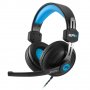 Слушалки с микрофон Sharkoon Rush ER2 Blue SH0027 Сини Геймърски слушалки Gaming Headset 