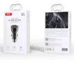 12V Зарядно за автомобил XO-CC60 60W/ PD, USB QC 3.0 / Син-Прозрачен / Баркод : 456447, снимка 3