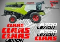 CLAAS Lexion 630 стикери надписи, снимка 15