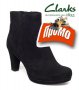 ПРОМО 🍊 CLARKS 🍊 Дамски черни боти от ест. велур CLARKS ARTISAN 35½ и 36 номер нови с кутия, снимка 12