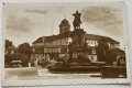 Стара черно-бяла картичка замък Подебради, Чехословакия, снимка 1 - Филателия - 32506804