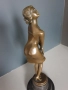 37см-4кг Collinet статуетка/еротика/френска бронзова скулптура/фигура на жена-танцьорка, снимка 2