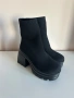 Черни боти 37 номер на ток нови , снимка 2