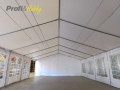 Професионална шатра 6x14м, PVC 500г/м2 - бяла, снимка 3