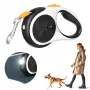 Автоматичен Повод за Кучета с Вграден LED Светлина Фенер, 5 метра до 30кг Нощни Разходки Безопасност, снимка 2