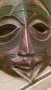 Маска стара голяма африканска МАХАГОН Ръчна ФУДОЖЕСТВЕНА МАЙСТОРСКА ТРАДИЦИОННА ИЗРАБОТКА 456654 , снимка 9