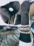 Ръчно плетени мъжки чорапи от вълна размер 41, снимка 2