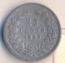Холандия 25 цента 1849 година, сребро